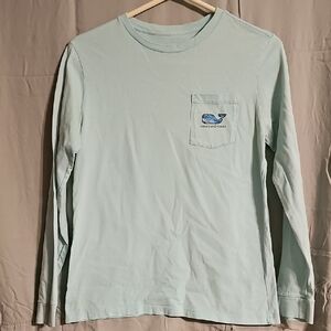 Vineyard Vines Soft Blue Long Sleeve Tee